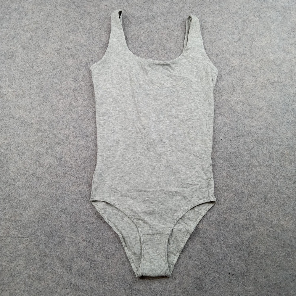 Everlane Bodysuit Womens XS Gray Supima‎ Cotton Stretch Tank One Piece Basic